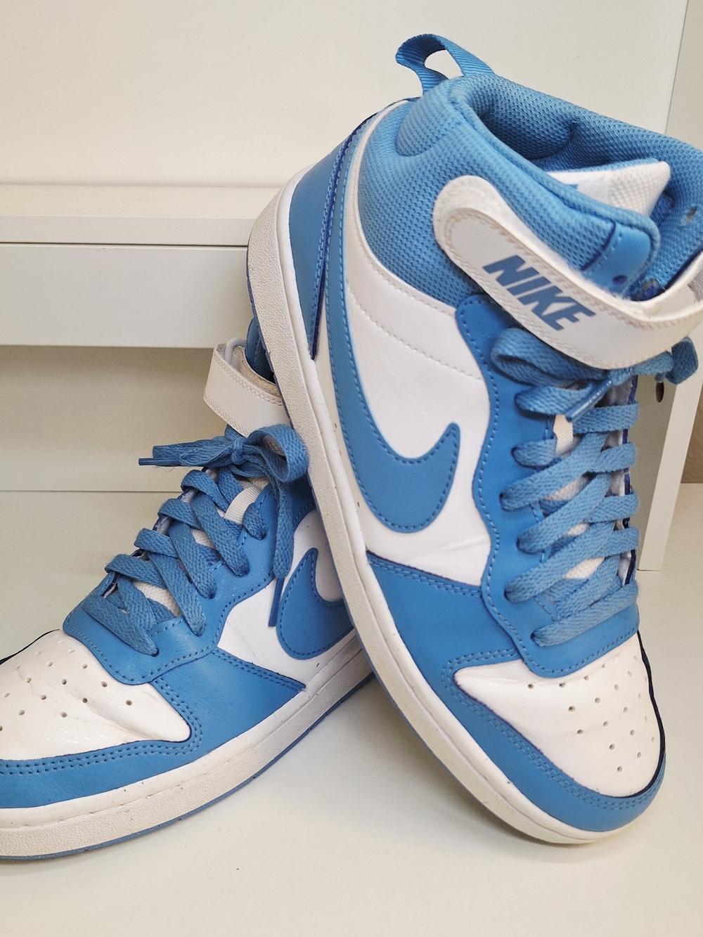 Nike Men's/women's High-Top Sneakers in Blue and White Sz 7Y